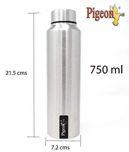 Pigeon Mist Stainless Steel Water Bottle 750ml, Silver