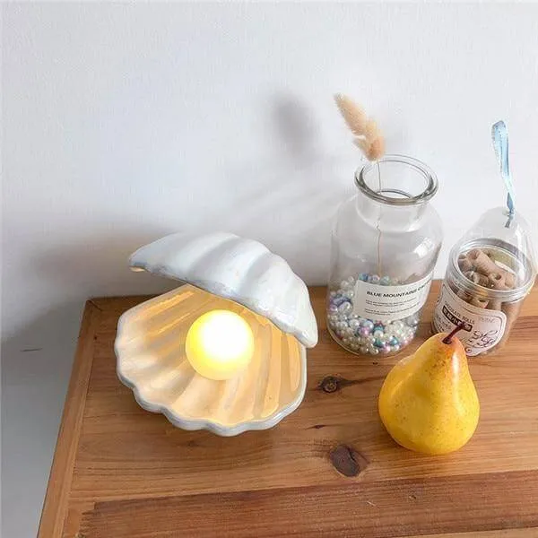 Portable Pearl in Shell Night Light