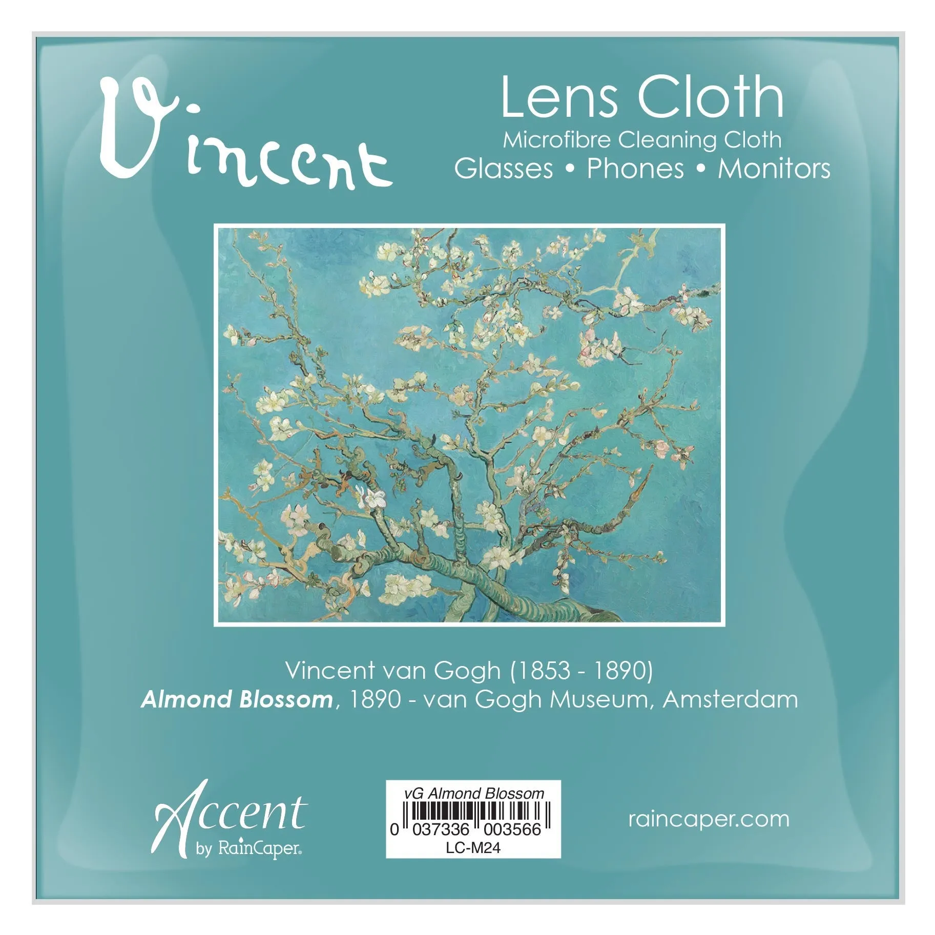 Quality Microfiber Lens Cleaning Cloth - van Gogh Almond Blossom