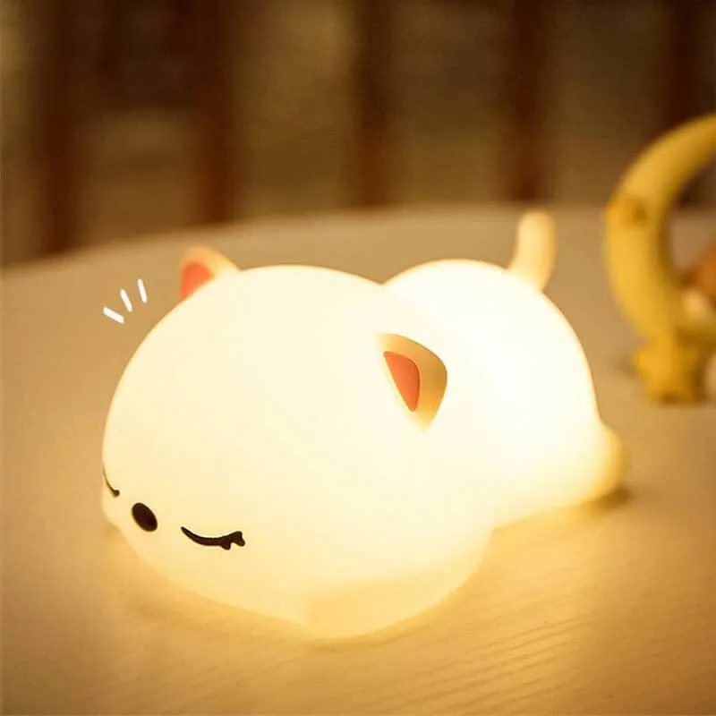 Sleepy Cat Kids Night Light