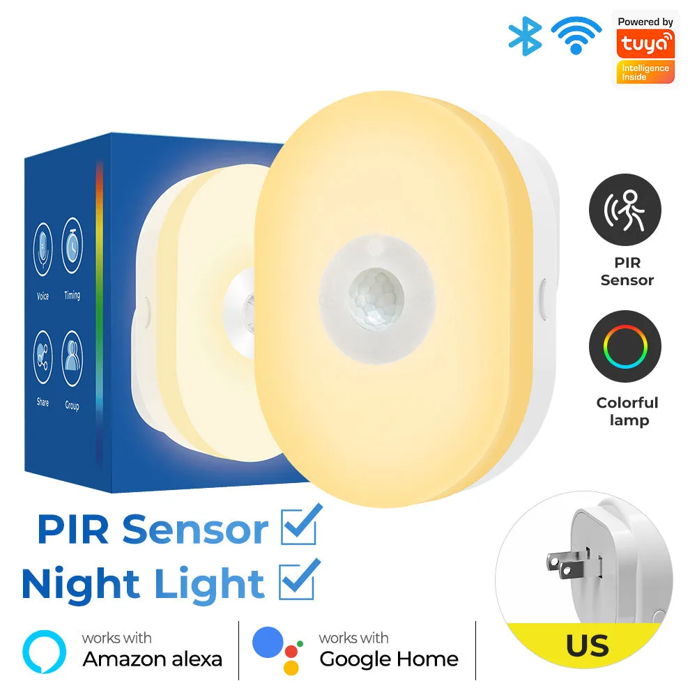 SMATRUL Tuya Wifi Dimmable Night Light with PIR Motion Sensor