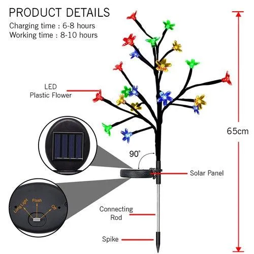 Solar Sakura Flower Tree Lights