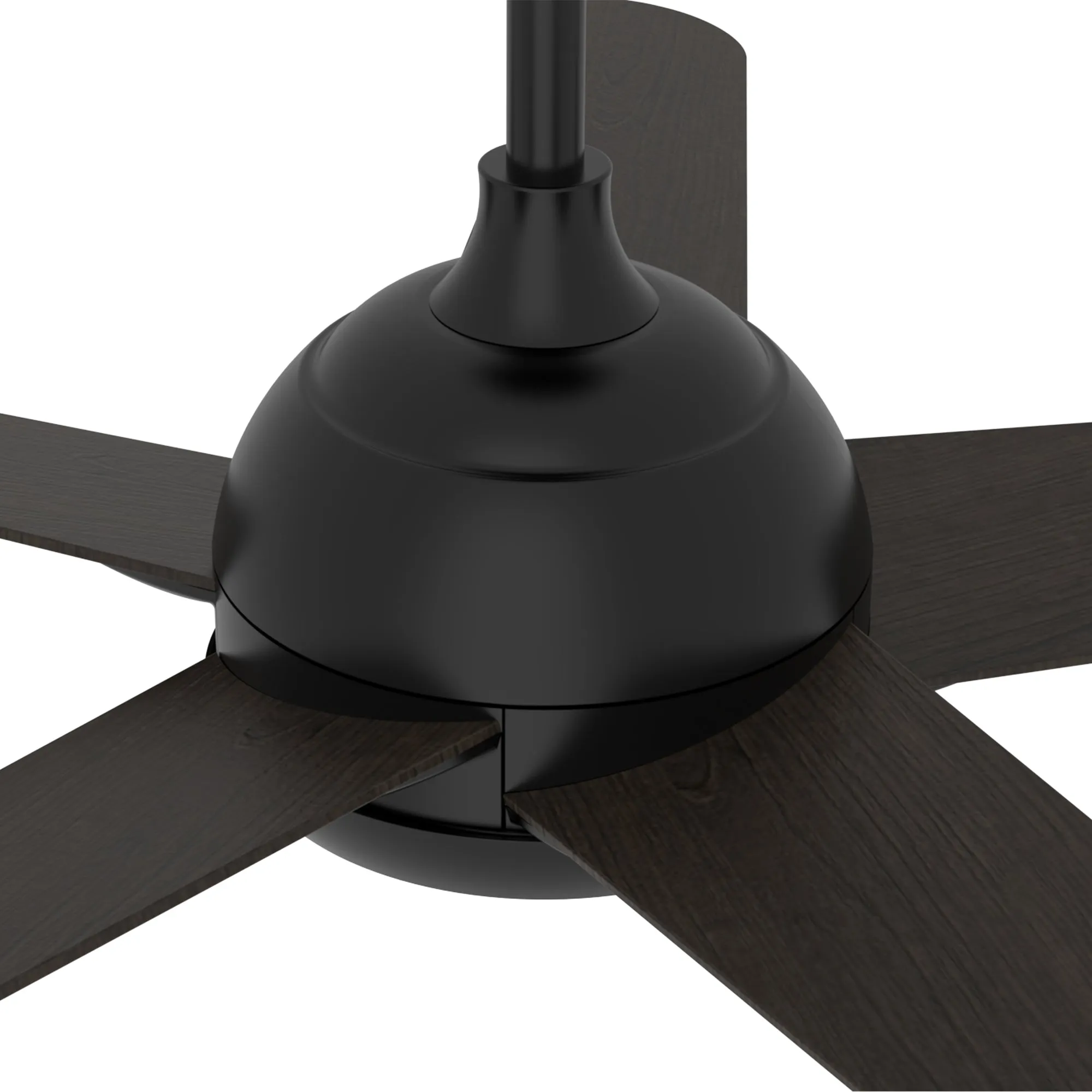 SOLASTA 56 inch 5-Blade Smart Ceiling Fan with LED Light Kit & Remote - Black/Dark Wood