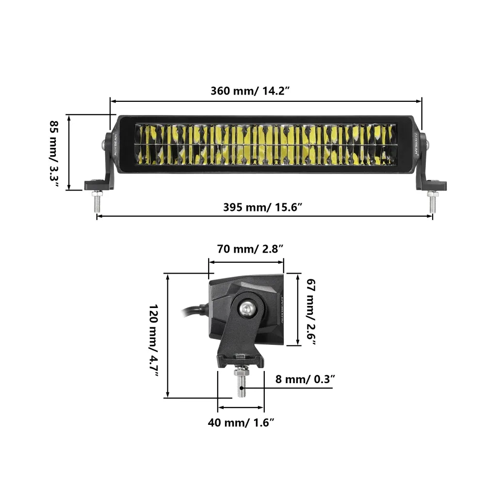 SP-basic Series 12 Inch 96W 10560LM Dual Row Off Road LED Light Bar