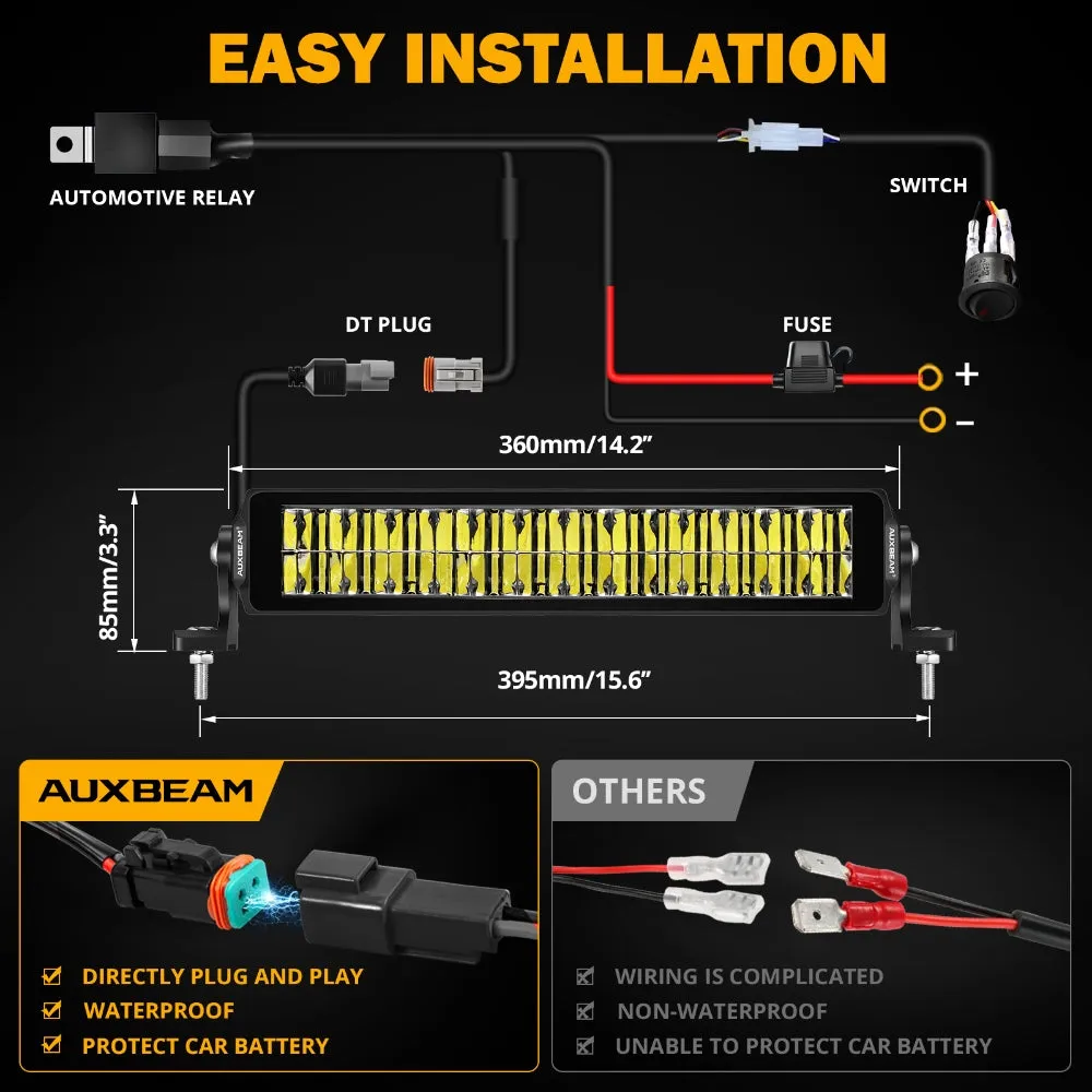 SP-basic Series 12 Inch 96W 10560LM Dual Row Off Road LED Light Bar