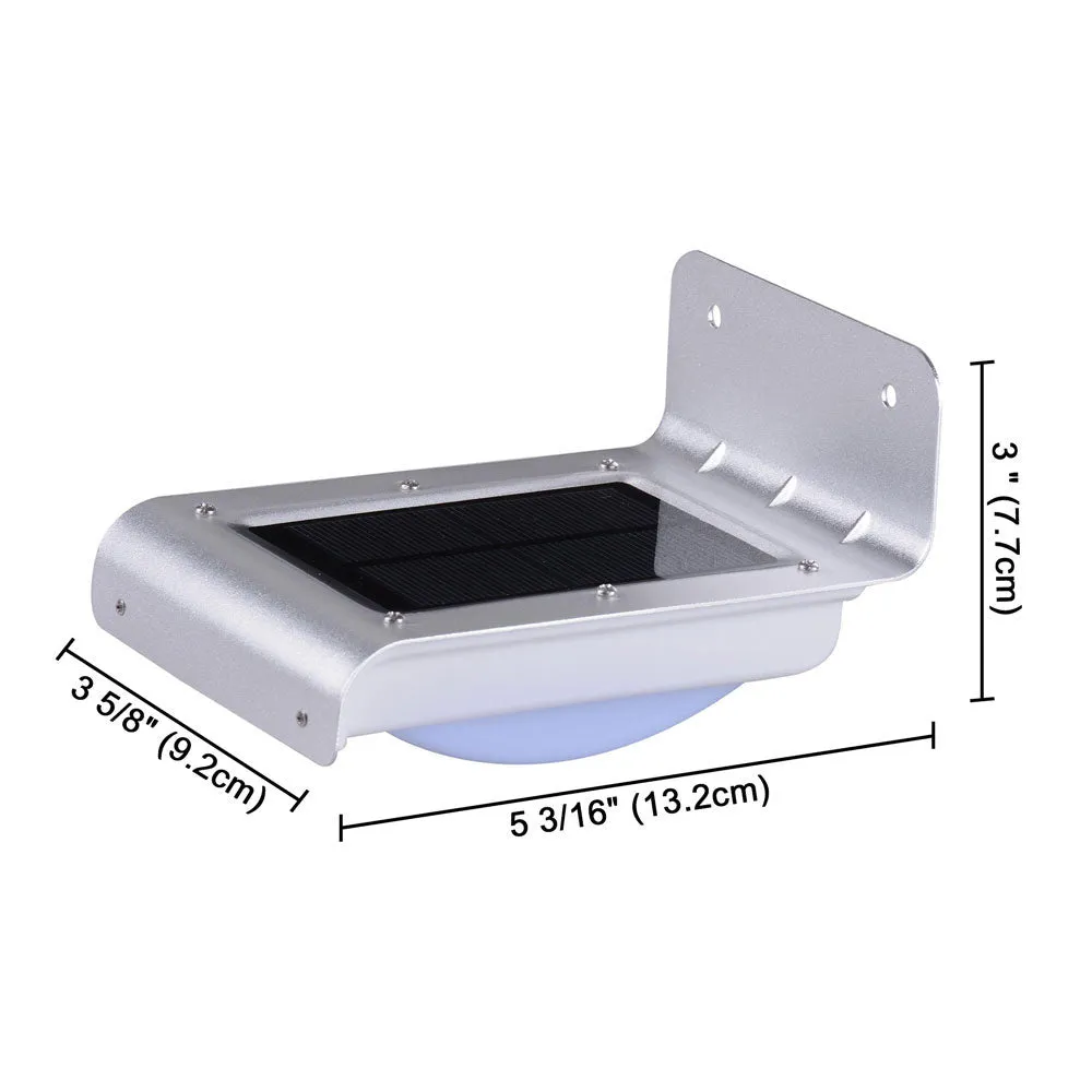 TheLAShop Solar Powered Motion Sensor Light Wireless Security Wall