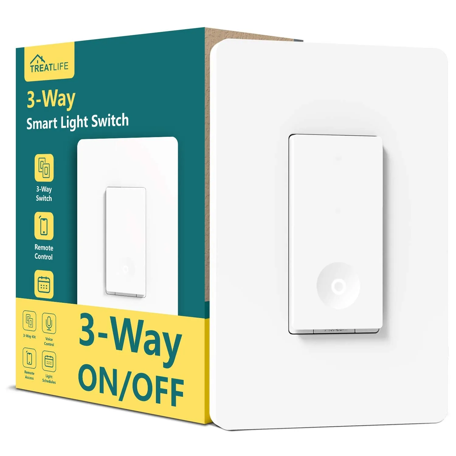 Treatlife 3 Way Smart Switch,Neutral Wire Required