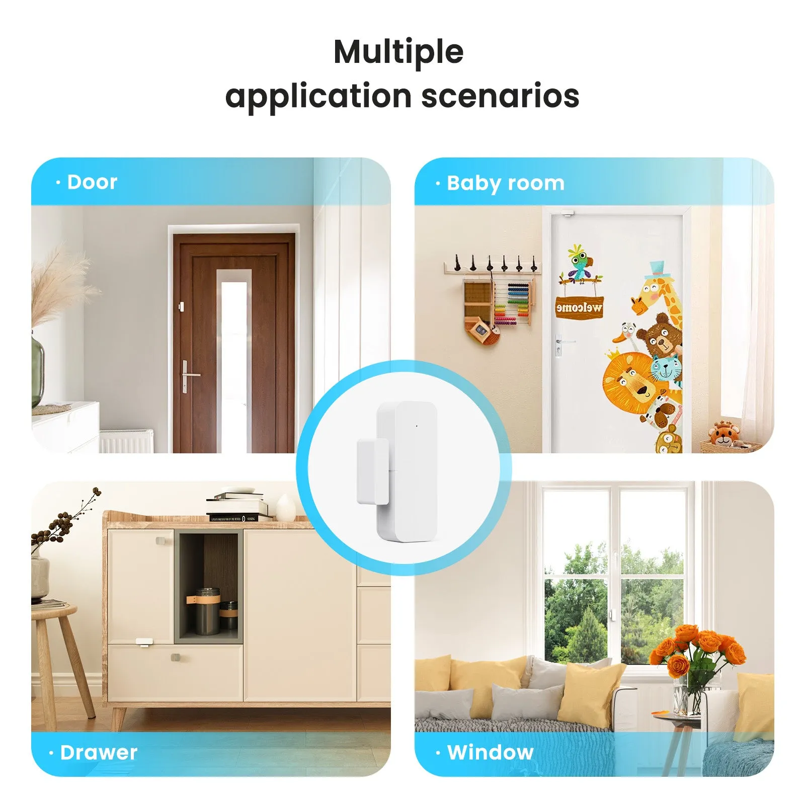 TREATLIFE WiFi Smart Door Sensor Works with Alexa and Google Assistant