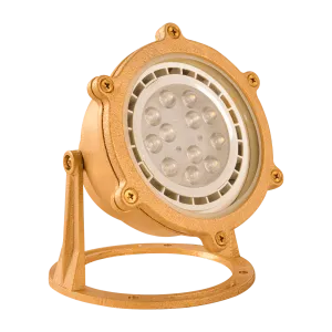 ULB02 Cast Brass PAR36 LED Low Voltage Underwater Pond Light IP68 Waterproof