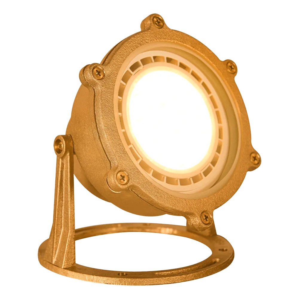 ULB02 Cast Brass PAR36 LED Low Voltage Underwater Pond Light IP68 Waterproof