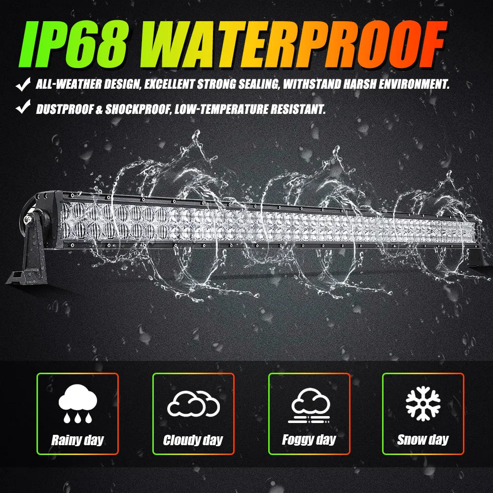 V-PRO Series 22Inch/32 Inch/42 Inch/52Inch RGBW Color Changing Off Road Led Light Bar