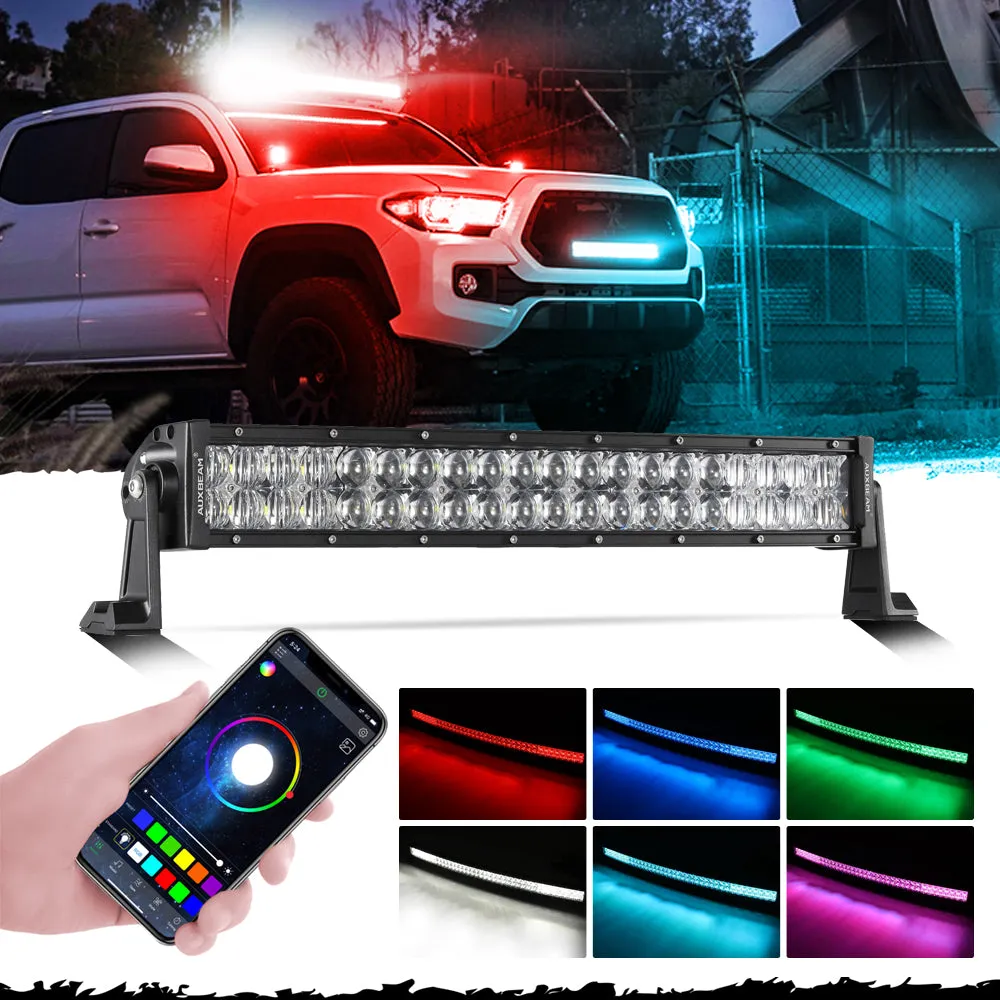 V-PRO Series 22Inch/32 Inch/42 Inch/52Inch RGBW Color Changing Off Road Led Light Bar