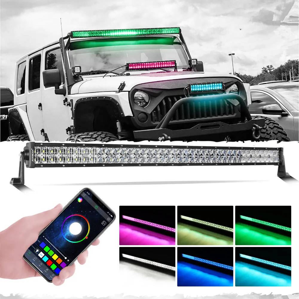 V-PRO Series 22Inch/32 Inch/42 Inch/52Inch RGBW Color Changing Off Road Led Light Bar