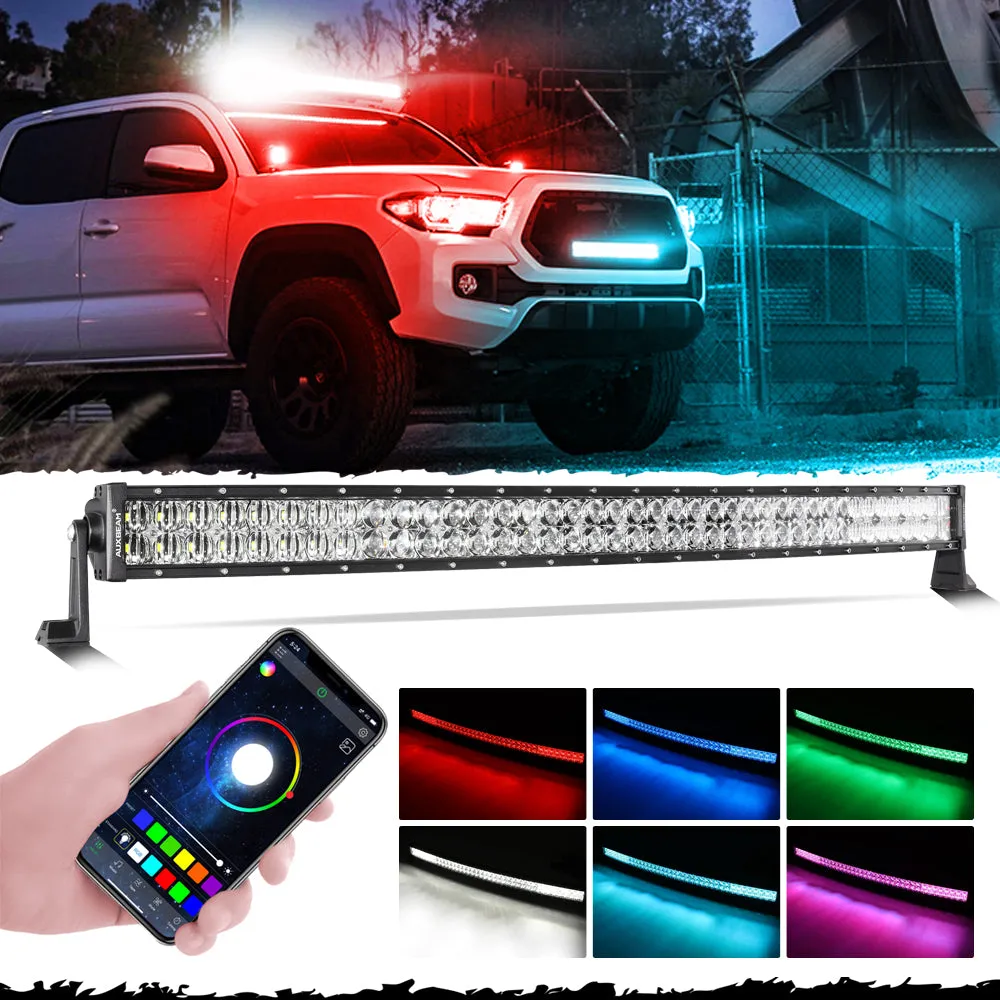 V-PRO Series 22Inch/32 Inch/42 Inch/52Inch RGBW Color Changing Off Road Led Light Bar