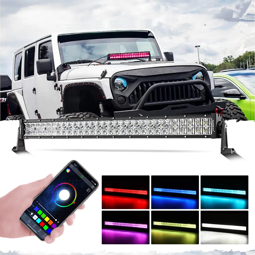 V-PRO Series 22Inch/32 Inch/42 Inch/52Inch RGBW Color Changing Off Road Led Light Bar