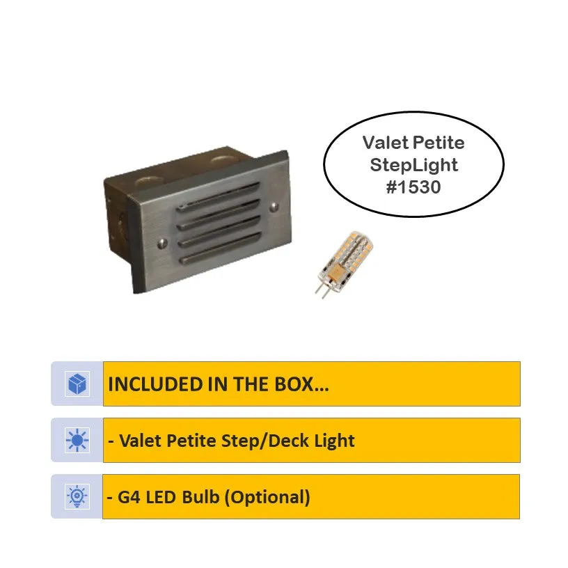 Valet Petite LED Brass Step Light Natural Bronze