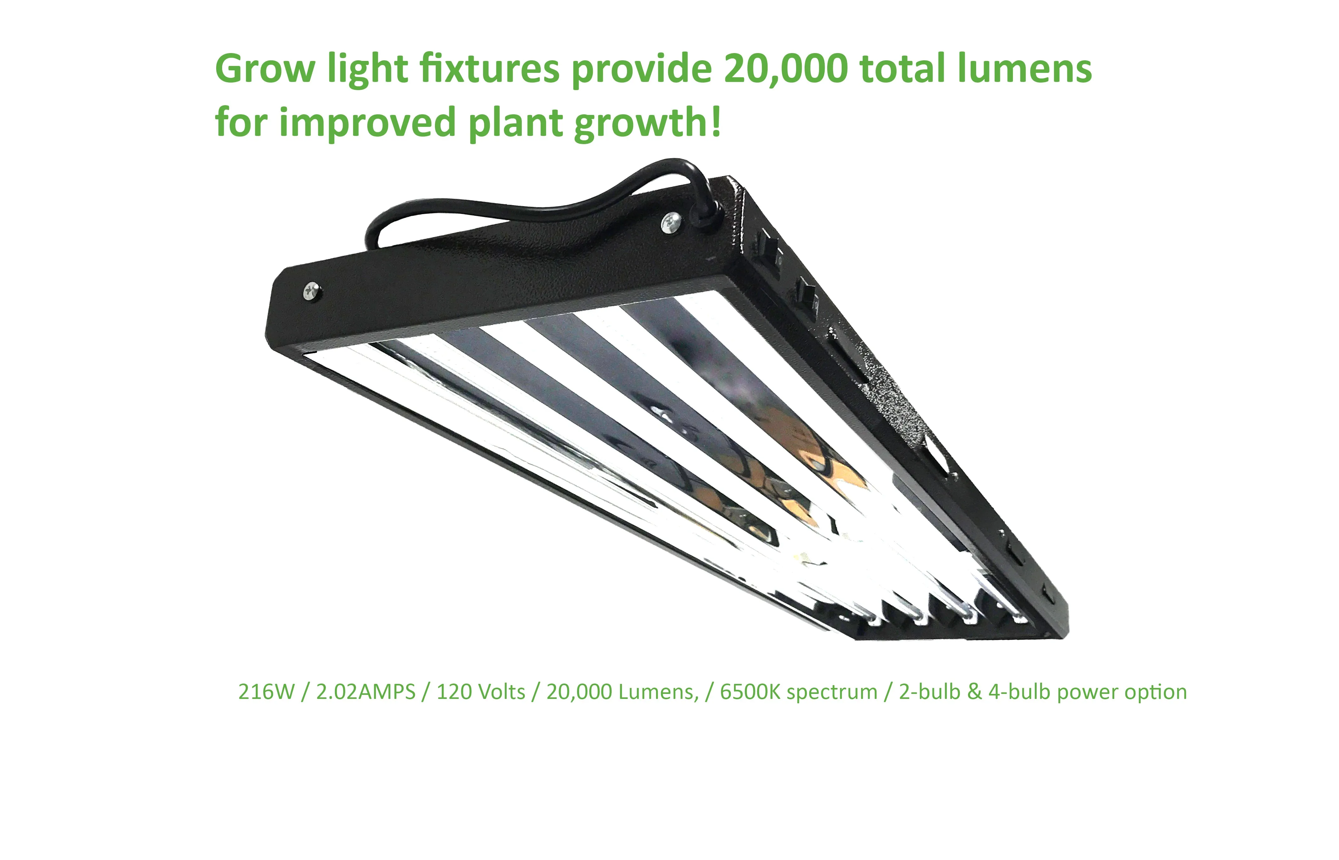 ViaVolt 4 ft. T5 High 1-Bulb Output Fluorescent Grow Light Fixture