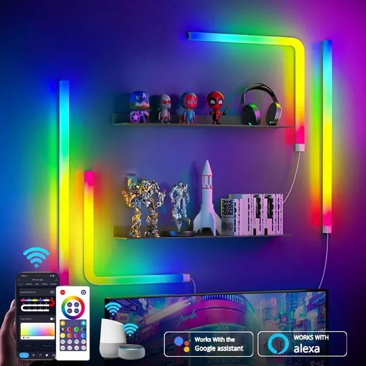 WiFi RGB LED Smart Wall Light for Alexa & Google Home GHomeSmart® LG-4