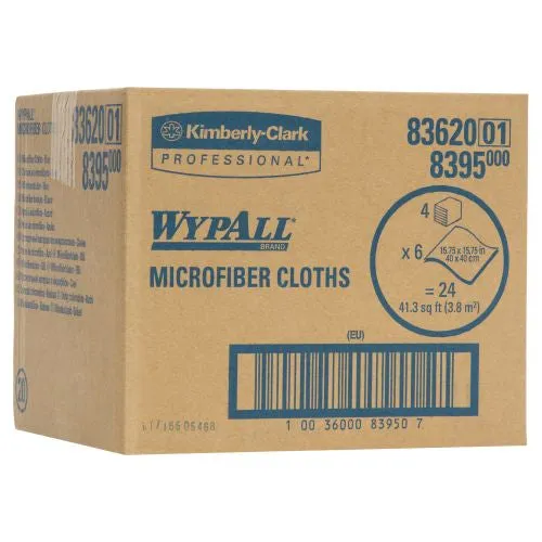 Wypall 8362 Blue Microfiber Micoban 40cm x 40cm 24's