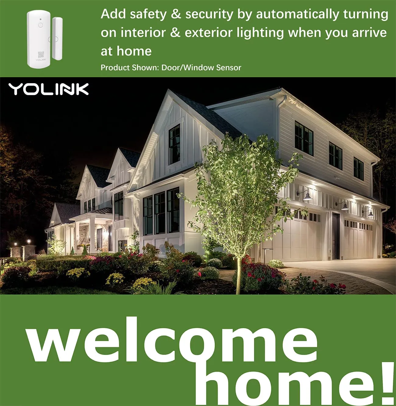 YoLink Home Security Starter Kit - Wireless Smart DIY Burglar Alarm, Intrusion Detection, LoRa, Motion, Door Sensors, Siren & Hub