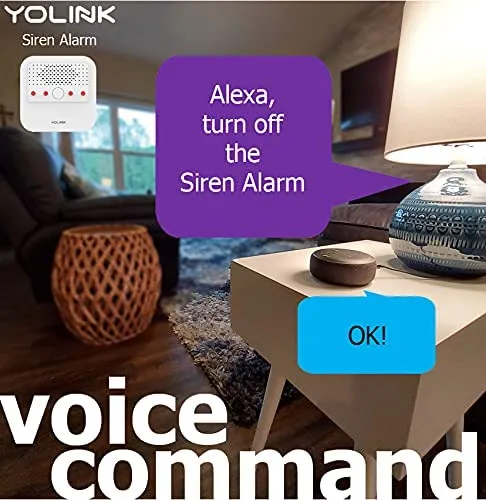 YoLink Home Security Starter Kit - Wireless Smart DIY Burglar Alarm, Intrusion Detection, LoRa, Motion, Door Sensors, Siren & Hub